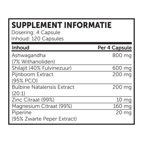 Testogenic 120 caps - Afbeelding 2