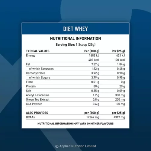 Diet Whey Proteine 1kg - Afbeelding 2